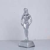 艺术纪念礼品 现代风格 运动雕塑健身工艺品摆件 比赛树脂人物奖杯