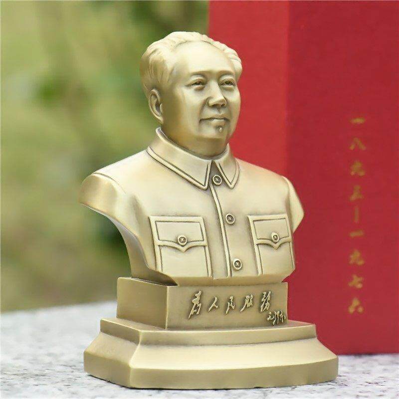 毛主席铜像汽车摆像车内饰品摆件摆饰伟人半身像毛爷爷车载装饰