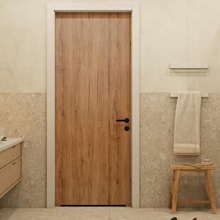 旧门翻新贴纸自粘高级感入户门卧室房门木纹防水防潮装饰美化贴膜