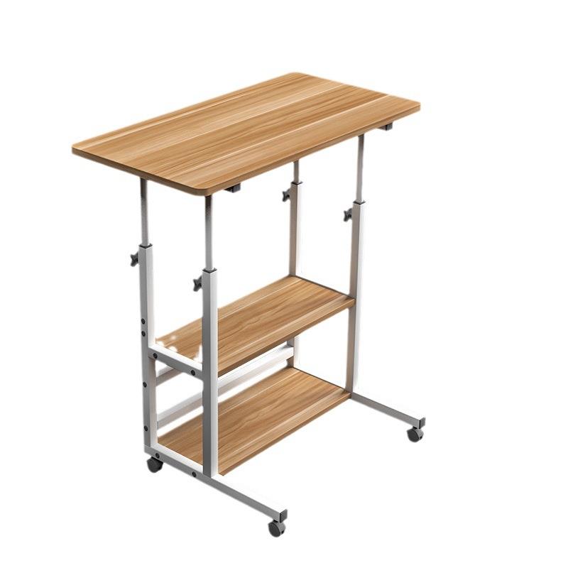 台式现代家用升降桌单人书桌简约卧室床边桌小型移动桌子电脑桌