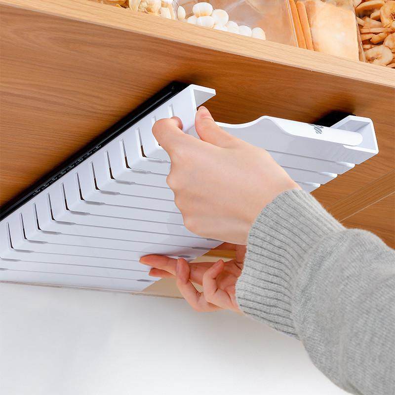 家之物语冰箱保鲜袋收纳轨道挂架密封自封袋整理架厨房粘贴置物架,收纳整理,整理架/置物架/收纳架,淘宝优惠券,粉丝福利购,淘宝优惠卷
