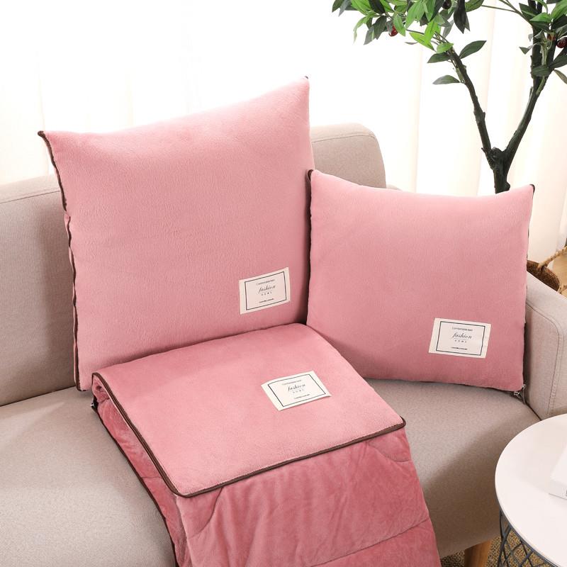 高档加厚靠车载抱被子两用车用四季通枕用二合一枕午毯办公室午睡