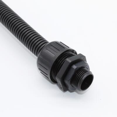 PA66M型尼龙环保弯头快插浪管接头AD10AD54.5波纹管护线防水接头