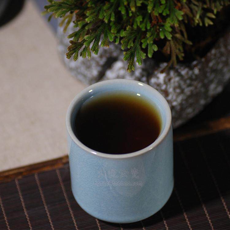 香体验悦茶具茶杯杯  原产地汝窑天青朱家 大观款瓷 主人汝杯汝州