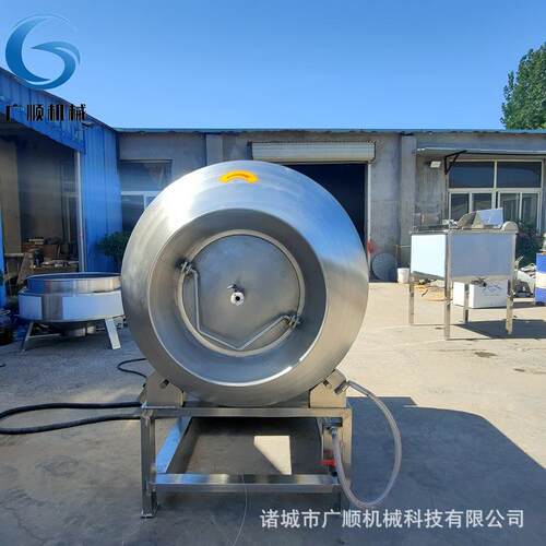 真空滚揉机鲜肉鸡翅肉类加工入味滚筒商用自动肉食腌制滚揉机