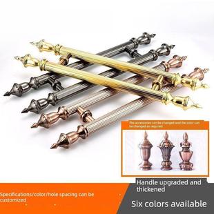 不锈钢玻璃门拉手古铜色木门把手铝合金地弹簧门别墅大门把手对装