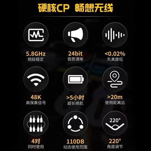 JOYO卓乐JW-02A乐器无线发射接收器电木吉他贝斯电吹管音频连接