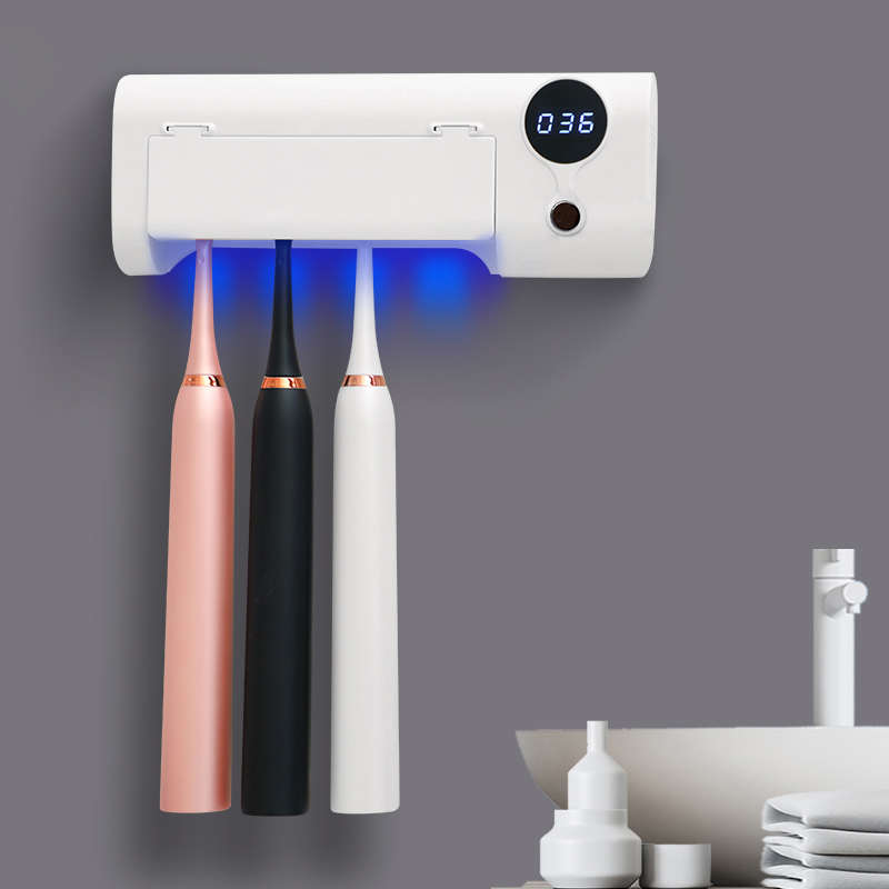 西莱森CP-TD3智能牙刷架刷牙消毒器紫外线烘干收纳置物架免打孔