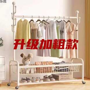 挂衣 移动阳台厚加粗特晾衣架服晾衣架家用可衣架跨境落地卧室立式