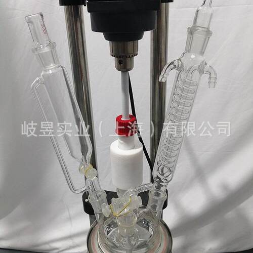 岐备昱实验设玻璃反应效器厂家流热销高搅拌回新QYSF-2AG款双层玻