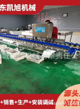 鱿鱼八重八爪鱼自动称机多带级分选 HPZ鳕鱼片重量筛选机 源头厂