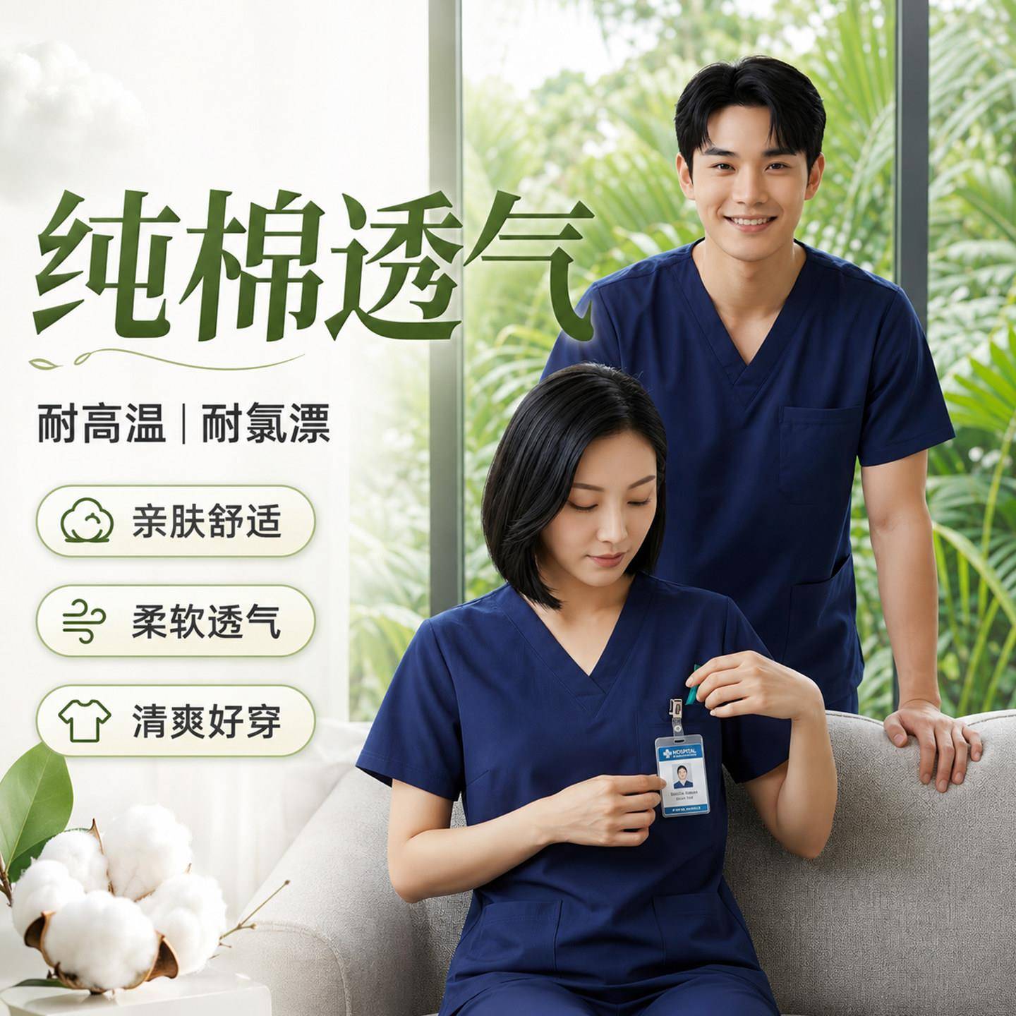 洗手衣医生工作服纯刷手服女医护专用手术衣宠物手术室洗手服