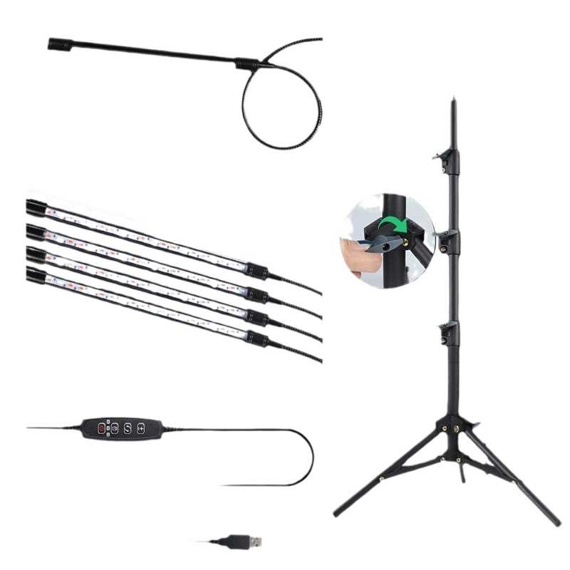 2023支架灯 LED植物灯 室内植物盆栽绿植补光灯120LED  源头厂家