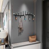 门后壁挂墙上玄关衣帽架置物架墙壁铁艺衣服挂钩挂衣架进门