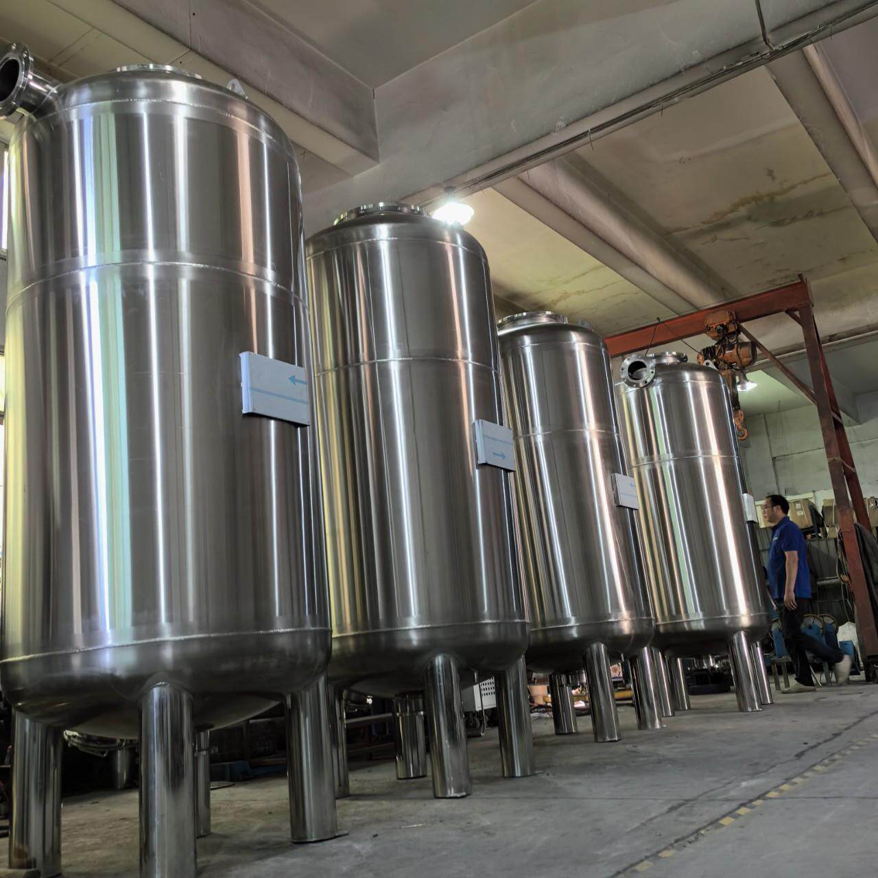 生产厂家湛蓝纯多介质过滤器机械过滤器石英砂过滤器水处理罐