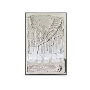 侘寂风外贸装 饰画手绘厚肌理油画高档客厅餐厅挂画批发定制