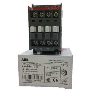 240V60Hz AX接触器AX09 现货 230 230V50Hz ABB 220