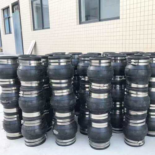 KXT卡箍橡胶接头 不锈钢卡箍式橡胶软连接 橡胶膨胀节 橡胶软连接