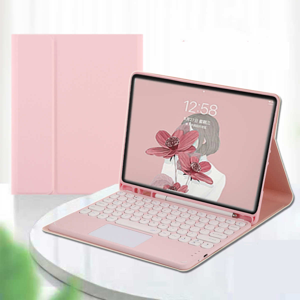 适用荣耀平板V7Pro保护套西班牙语键盘触摸鼠标HONOR Pad View7Pro壳V7 Pro套电脑11寸BRT-W09/AL00防摔AN09