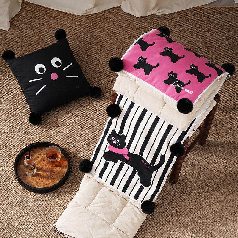 猫猫可爱沙发客厅抱枕被子二合一车用被子毯子四季空调被车载被子