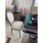 餐椅美甲美式 椅6b76靠背椅做椅旧扶手椅餐桌复古椅子椅实木椅欧式