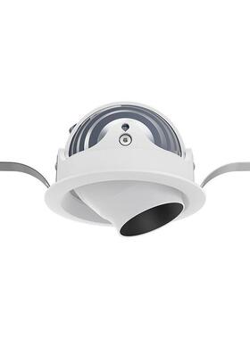 led天花灯深防眩可调角度压铸铝商场家用客厅无主灯12w白色/黑色