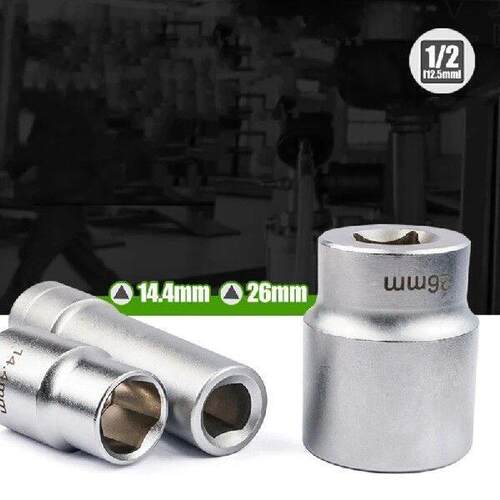 3Pcs Motor Socket Fuel Injection Pump Socket 1/2 Triangular