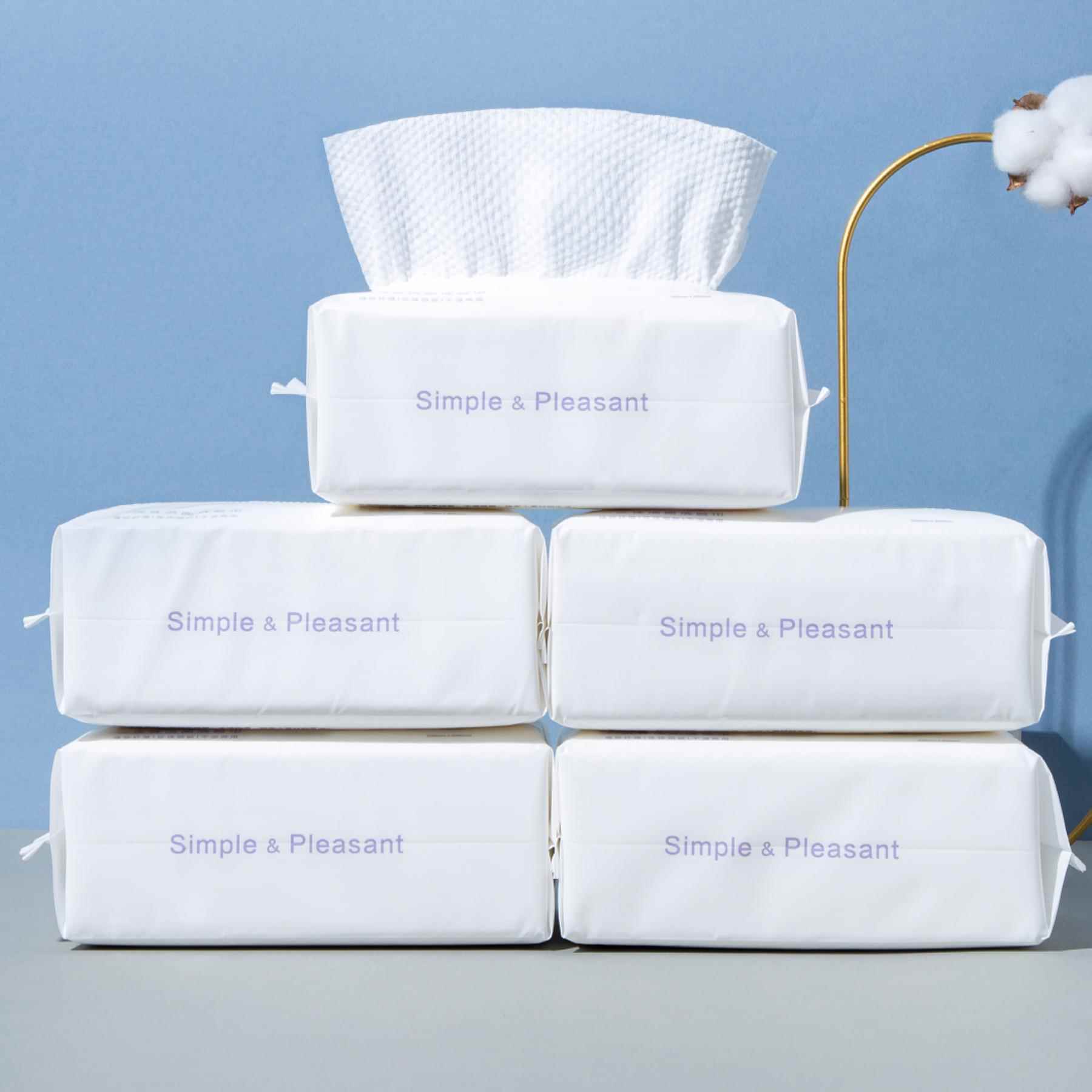 新款直销一次性抽取式洗脸巾毛巾洁面巾纯棉擦脸巾美容院棉柔巾