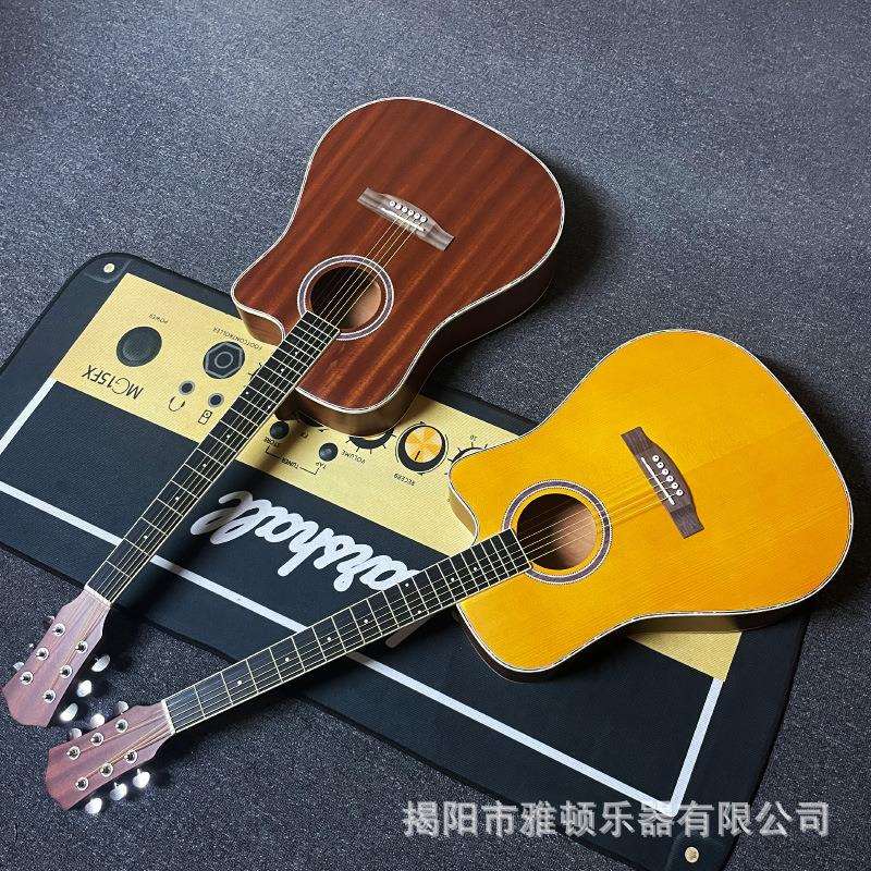 厂家直销现货沙比利云杉41寸40寸民谣木吉他初学者乐器guitar