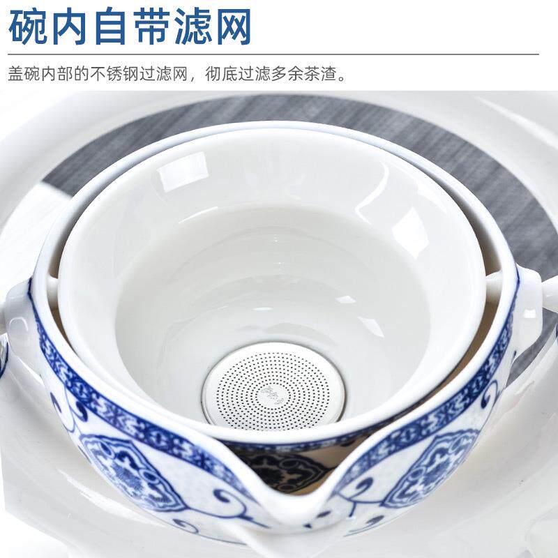 功夫陶瓷茶具懒人套装办公室半自动茶壶茶杯家用逍遥冲泡茶器
