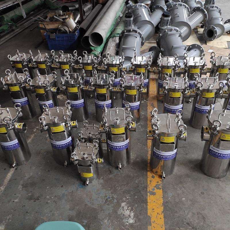 镜面抛光篮式过滤器 快装接口ISO 3A可选 提篮式过滤器