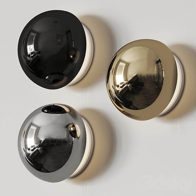 北欧包豪斯中古ins轻奢半球壁灯走廊楼梯卧室网红民宿酒店床头灯