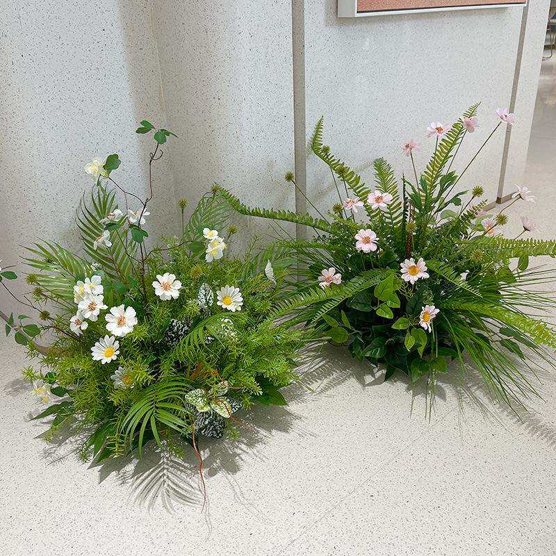 高档落地绿植仿真波斯菊花艺橱窗景观造景服装店样板间婚庆装饰花