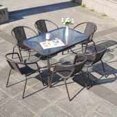 户外桌椅带伞组合庭院露天花园三件套家用室外休闲阳台小