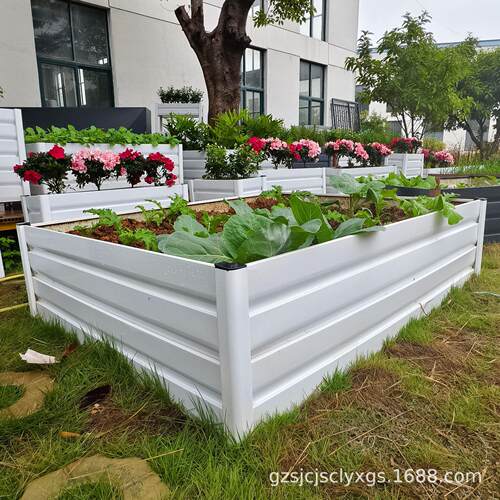 户外花箱铝合金种菜庭院花池花盆露台楼顶菜园种植箱防腐花槽厂家