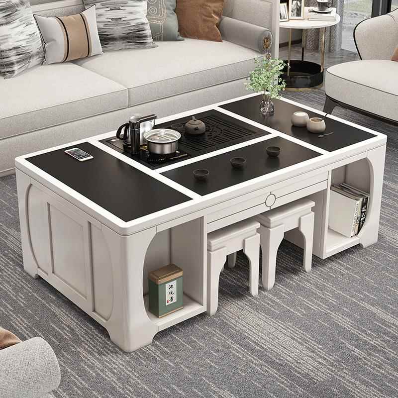 正品泡升降功夫茶桌家用台客厅智办能全自动公室茶茶几带烧水壶一