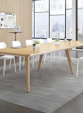 会议桌长简会约现代桌子工台办公议室桌作椅组011合小桌型洽谈长