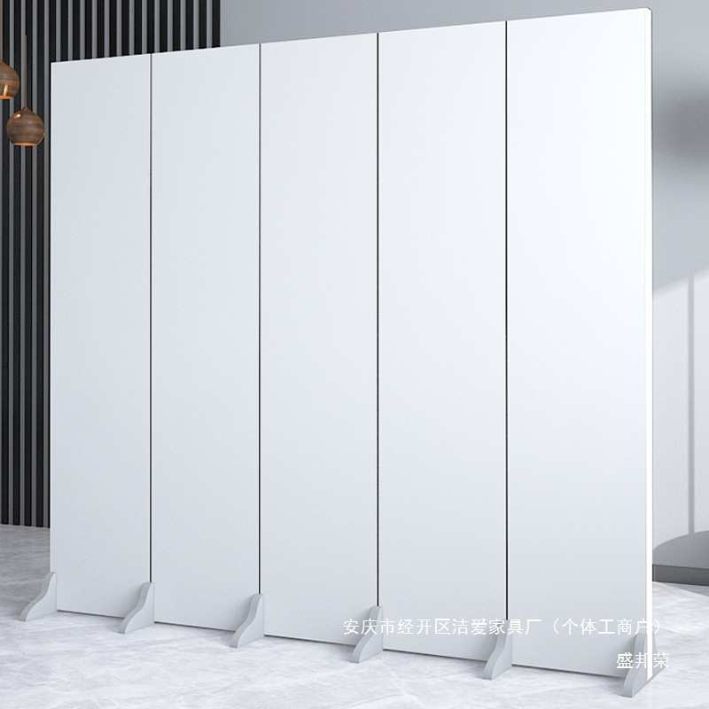 办公室折屏灰色移动插屏卧室客厅遮挡屏风隔断墙家用折叠现代简约