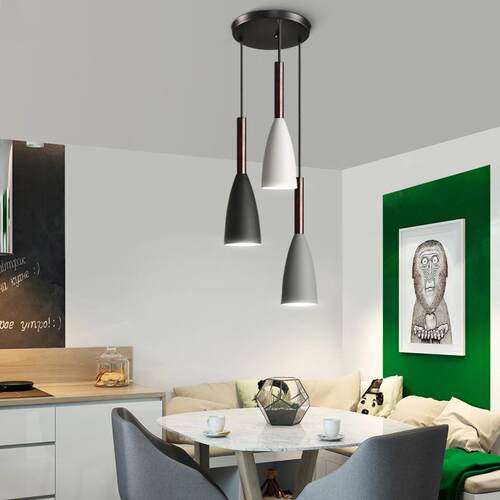 厂家供餐三厅吊灯北见描述欧约头个性现代简餐厅创直意艺术吧台吊