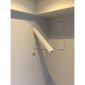 隐形折叠晾衣架收纳挂壁免打孔晾衣杆室内阳台浴室宿舍飘窗晒陶琪