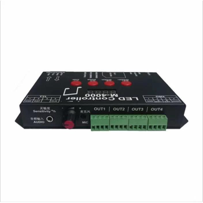 新款幻彩音乐控制器 M-4000控制器带SD卡编程效果 幻彩编程控制器
