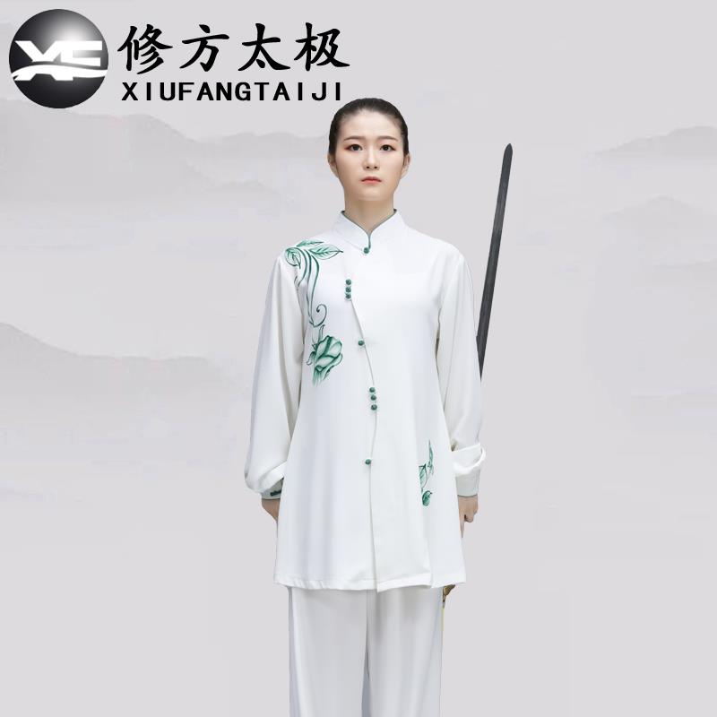 高档术太极女式新型弹力棉服典雅中式早练武比赛演出春秋极太服