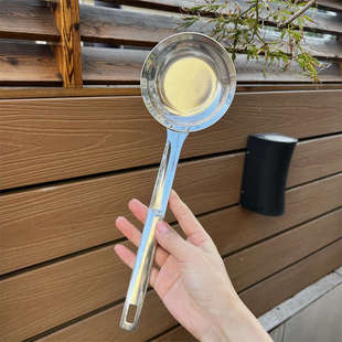 【撇浮油浮沫】304不锈钢长柄漏勺过滤勺油炸捞面米线隔油捞豆浆
