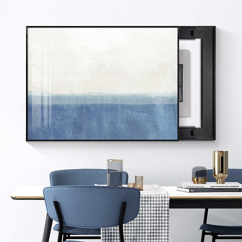 意式极简风高级感电表箱装饰画黑白现代简约配电箱遮挡轻奢挂画