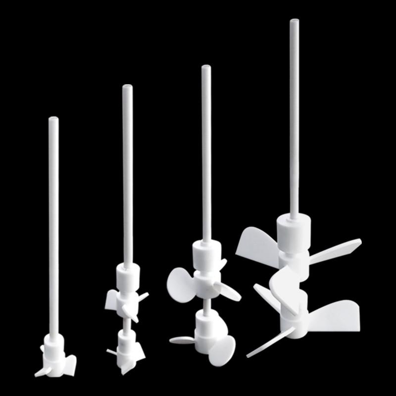 双层玻璃反应釜搅拌棒 聚四氟乙烯搅拌棒四氟搅拌桨推进式搅拌杆