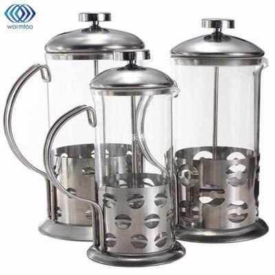 manual coffee espresso maker pot stainless steel glass teapo