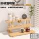 实木阶梯收纳架创意饰品展示台木质桌面手办展示架多层置物架摆件