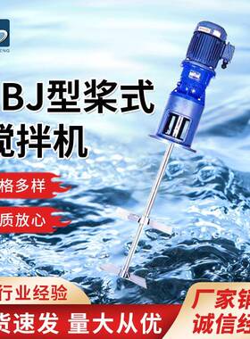 JBJ型桨式搅拌机入水式搅拌污水处理加药桶双叶搅拌器