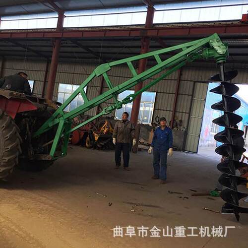 小型植树拖拉机钻孔机 园林拖拉机挖坑机 大功率拖拉机植树打洞机