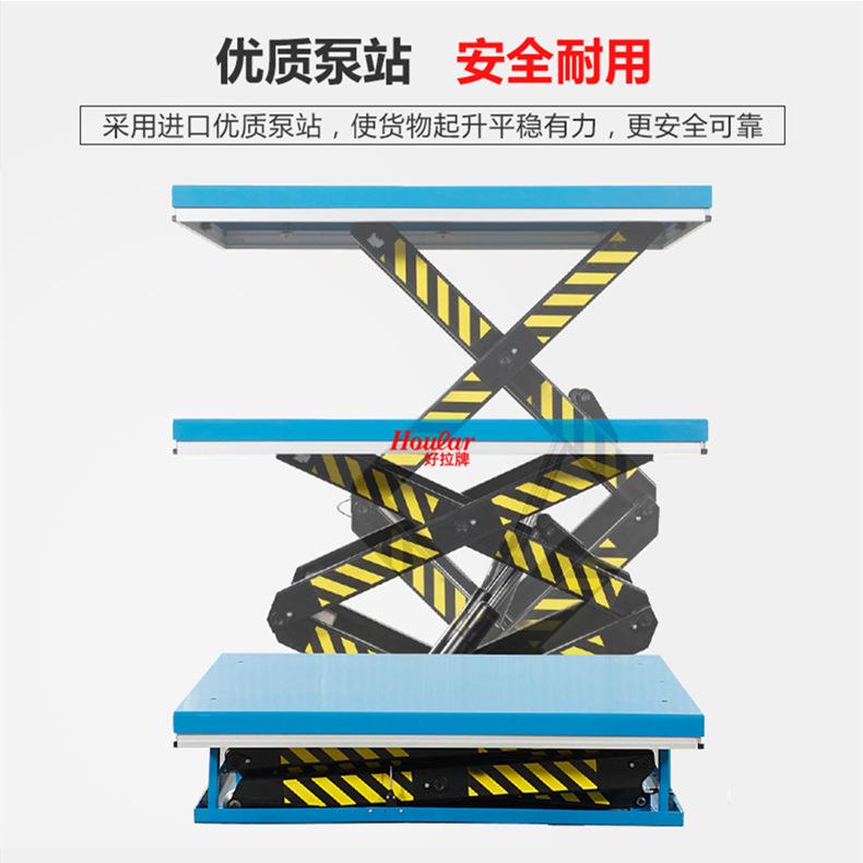 跨境好压拉-10T升固定式液平台降平1台电动举升卸货升HW1001（降